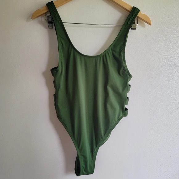 The Bikini Lab, One Piece, Green, Size Medium - Picture 6 of 9